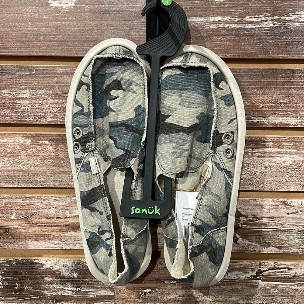 Sanuk Women’s Camo Slip-Ons